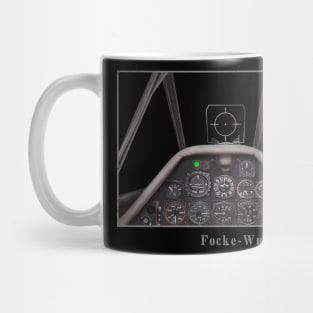 Cockpit Instruments FW-190 fighter aircraft WW2 Mug